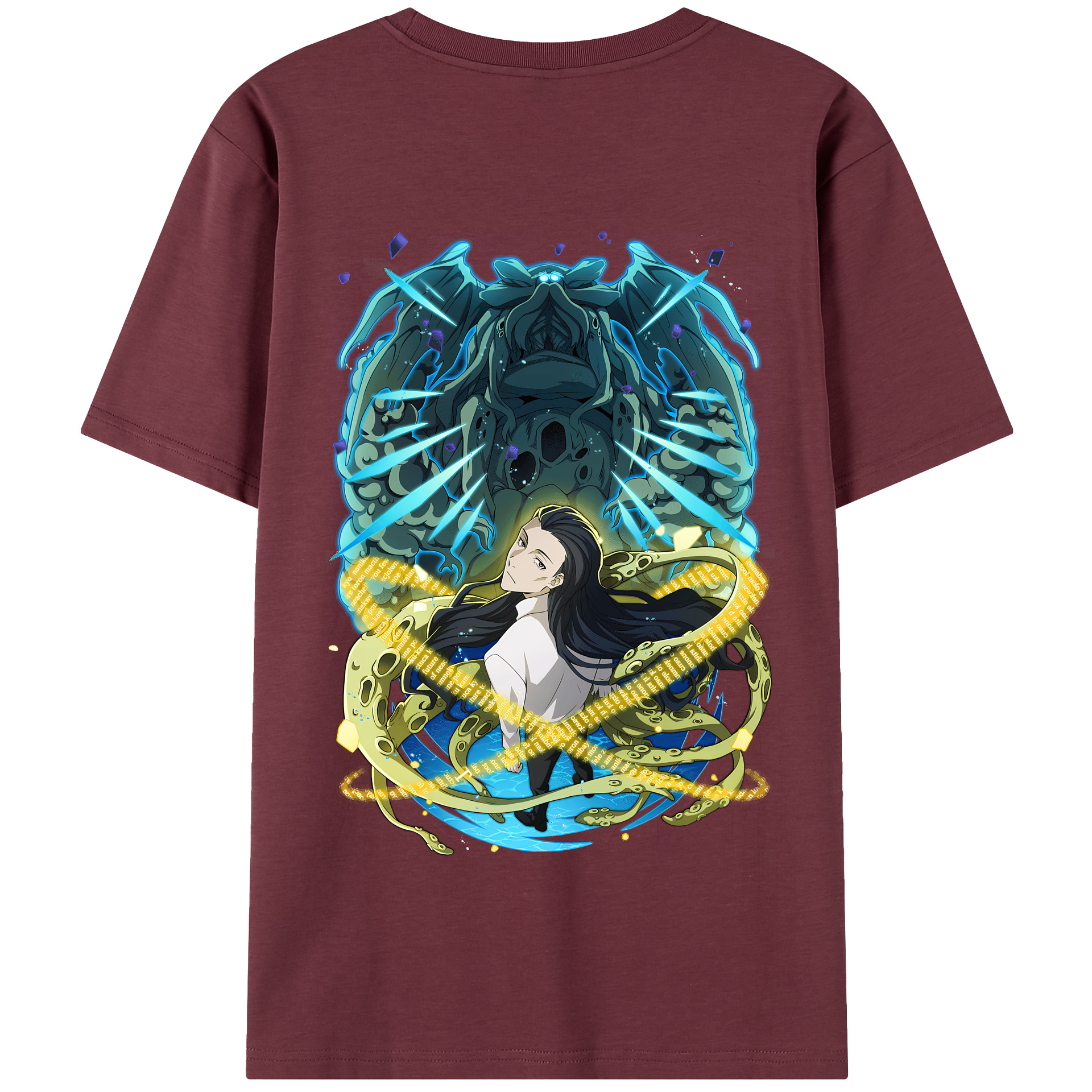 （画像用） 文豪ストレイドッグス Bungo Stray Dogs 綿100％半袖Tシャツ（背面プリント）